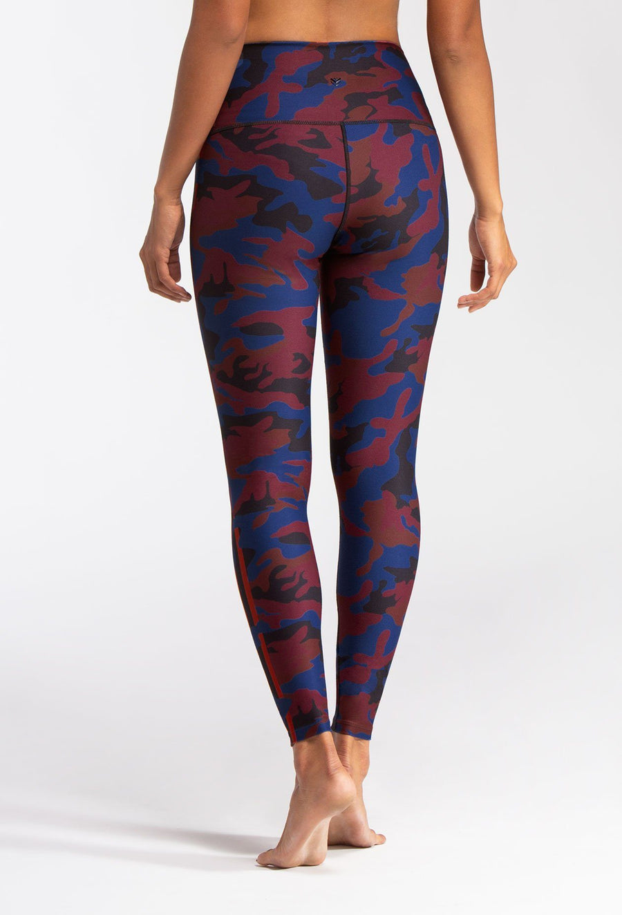 Burgundy Camo High Waisted Leggings PANTS W.I.T.H.-Wear It To Heart 