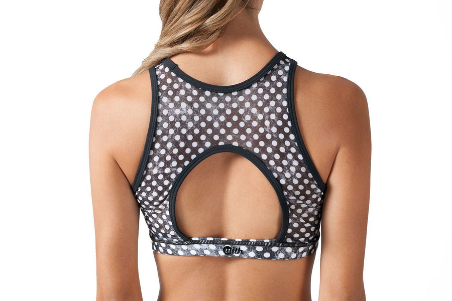 BLACK AND WHITE CLOUDY POLKA DOTS