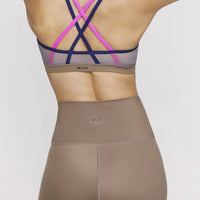 Triple Threat Strappy Bra Sandstorm - Navy - Neon Pink Regen SHIRT W.I.T.H.-Wear It To Heart 