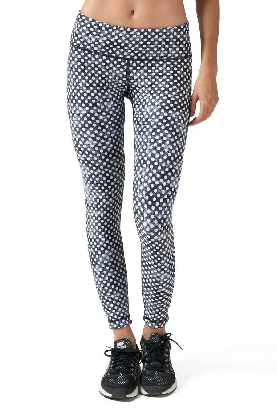 BLACK AND WHITE CLOUDY POLKA DOTS