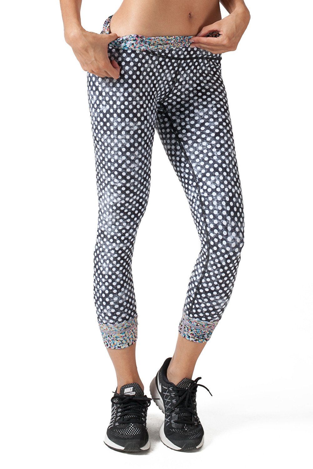 BLACK AND WHITE CLOUDY POLKA DOTS