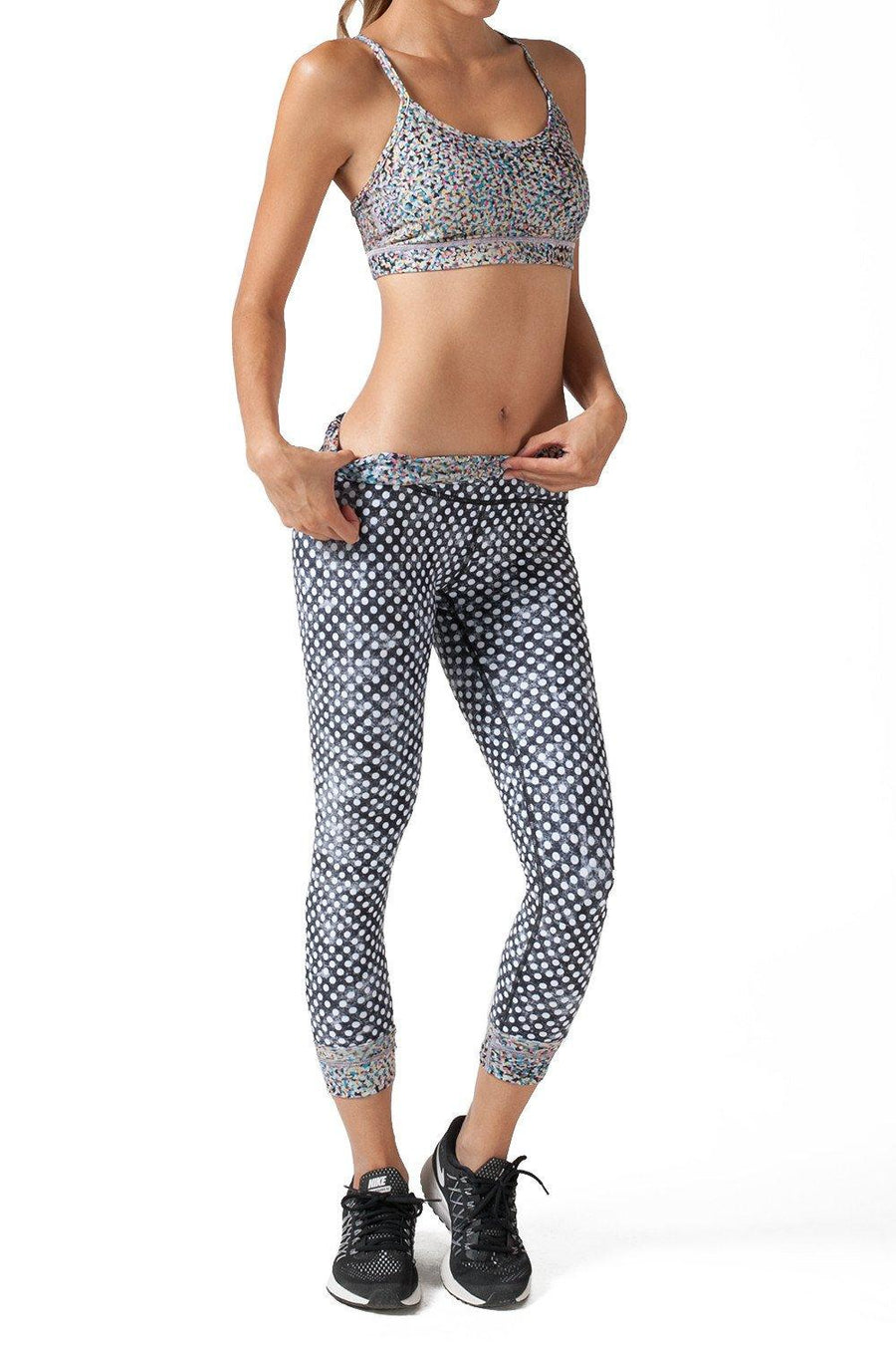 BLACK AND WHITE CLOUDY POLKA DOTS