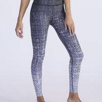 High Waisted Leggings Midnight Tweed With Foil PANTS W.I.T.H.-Wear It To Heart MIDNIGHT TWEED XS 