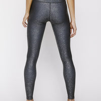 High Waisted Leggings Dream Grey With Stardust Silver PANTS W.I.T.H.-Wear It To Heart 