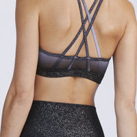 Strappy Bra Midnight With Foil SHIRT W.I.T.H.-Wear It To Heart 