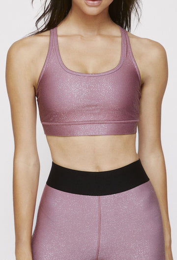 Strappy Bra Franken Pink With Stardust Silver SHIRT W.I.T.H.-Wear It To Heart FRANKEN PINK XS 