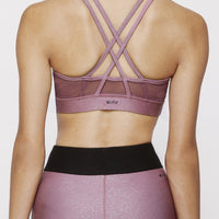 Strappy Bra Franken Pink With Stardust Silver SHIRT W.I.T.H.-Wear It To Heart 