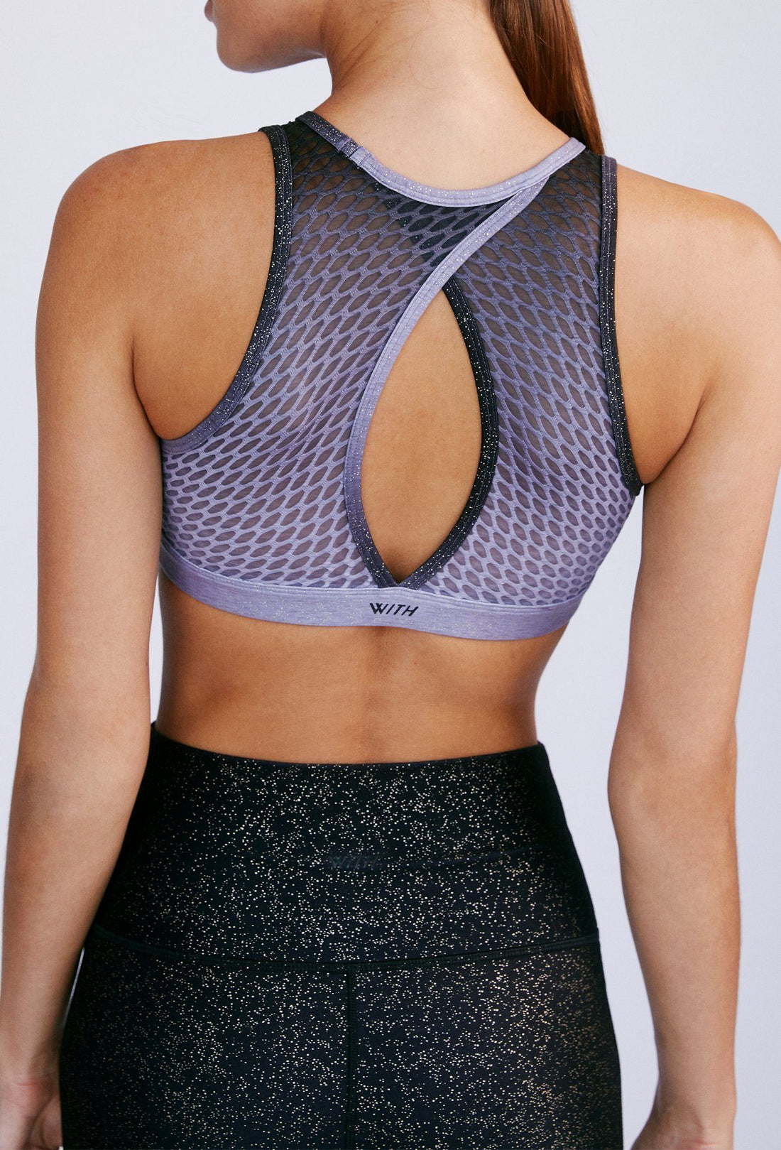 High Neck Bra 2.0 Midnight With Foil SHIRT W.I.T.H.-Wear It To Heart 