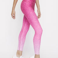 High Waist Reversible Leggings Neon Pink Cheetah - Neon Pink Camo PANTS W.I.T.H.-Wear It To Heart 