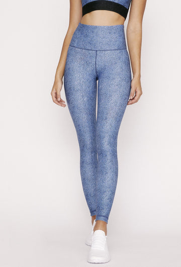 High-Waist Reversible Legging Stone Denim