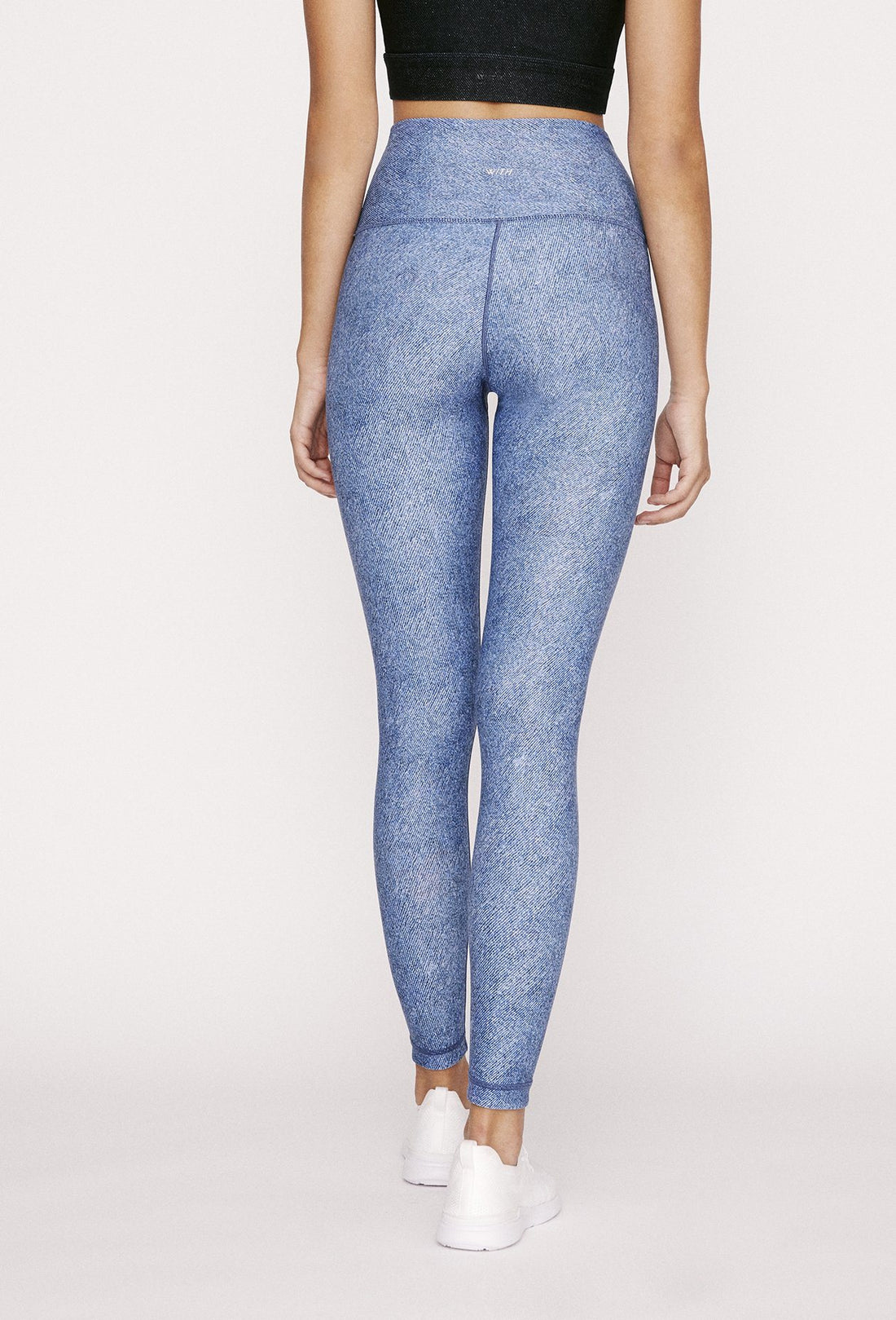 High-Waist Reversible Legging Stone Denim