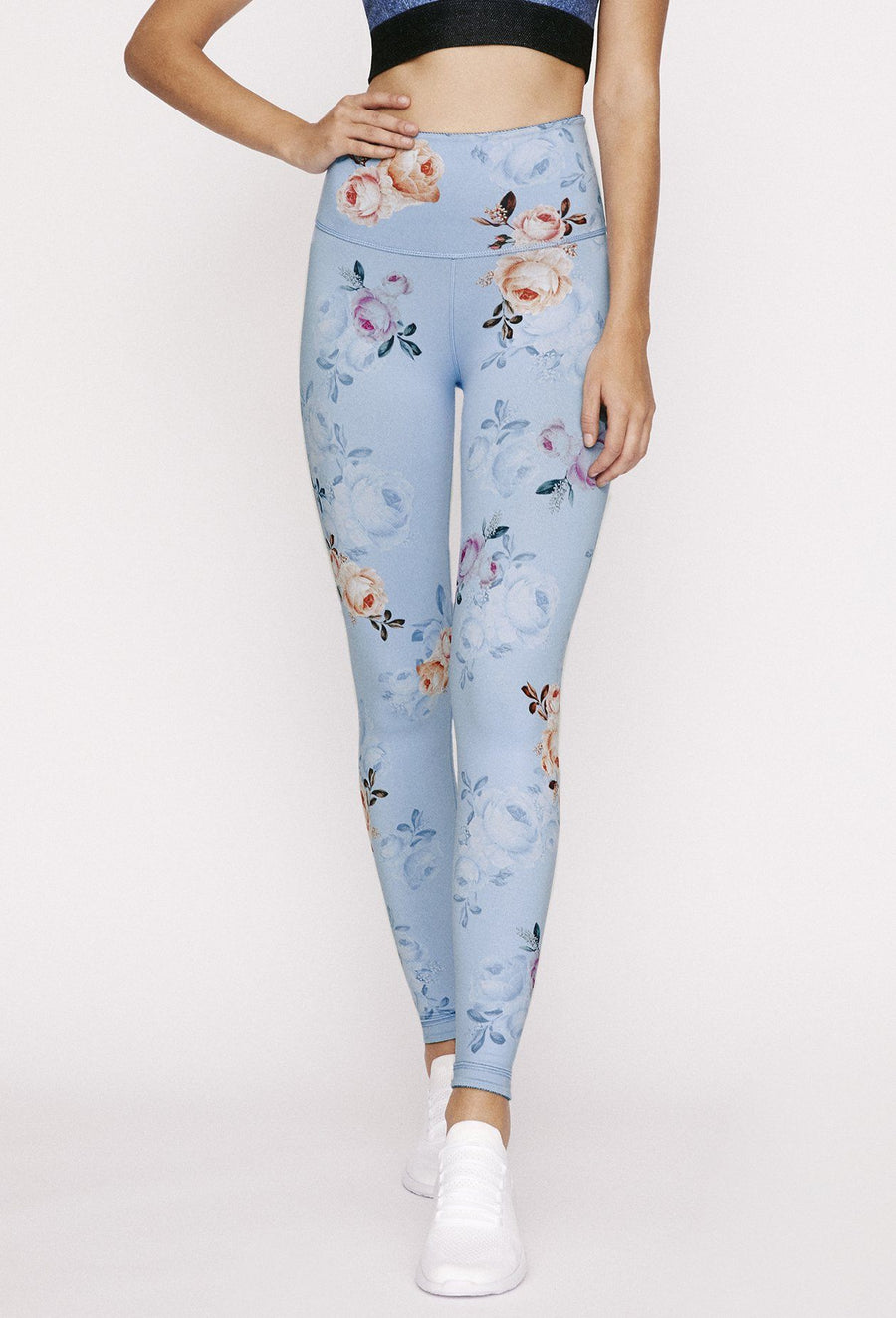 High-Waist Reversible Legging Stone Denim