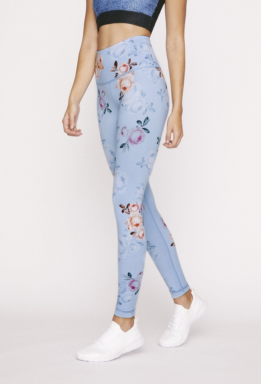 High-Waist Reversible Legging Stone Denim