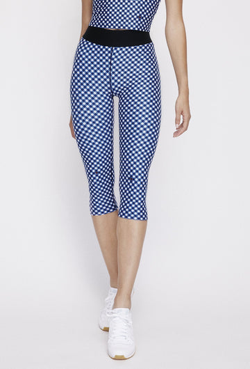 Iggy Capris Navy Gingham PANTS W.I.T.H.-Wear It To Heart NAVY GINGHAM XS 