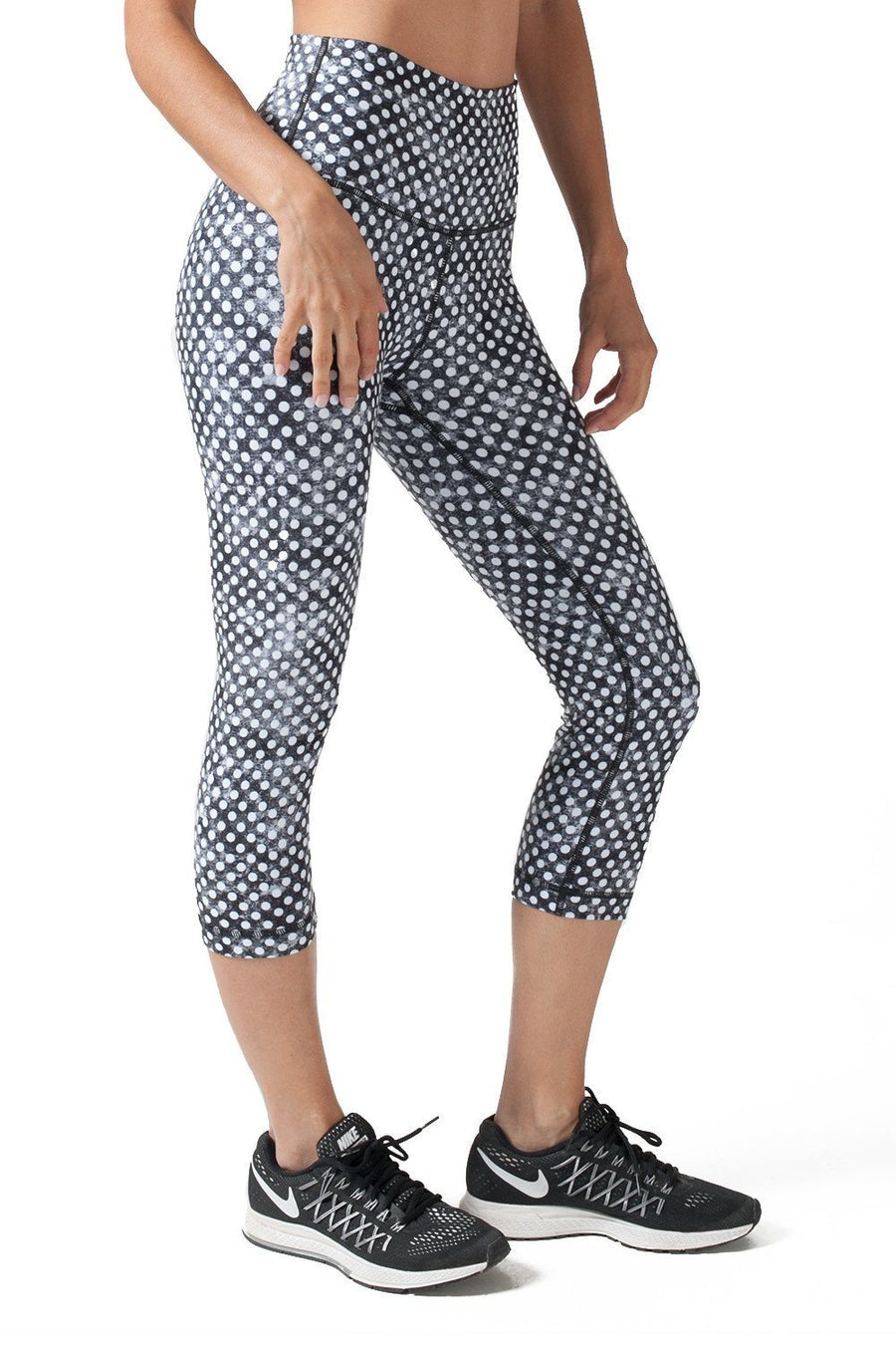 BLACK AND WHITE CLOUDY POLKA DOTS