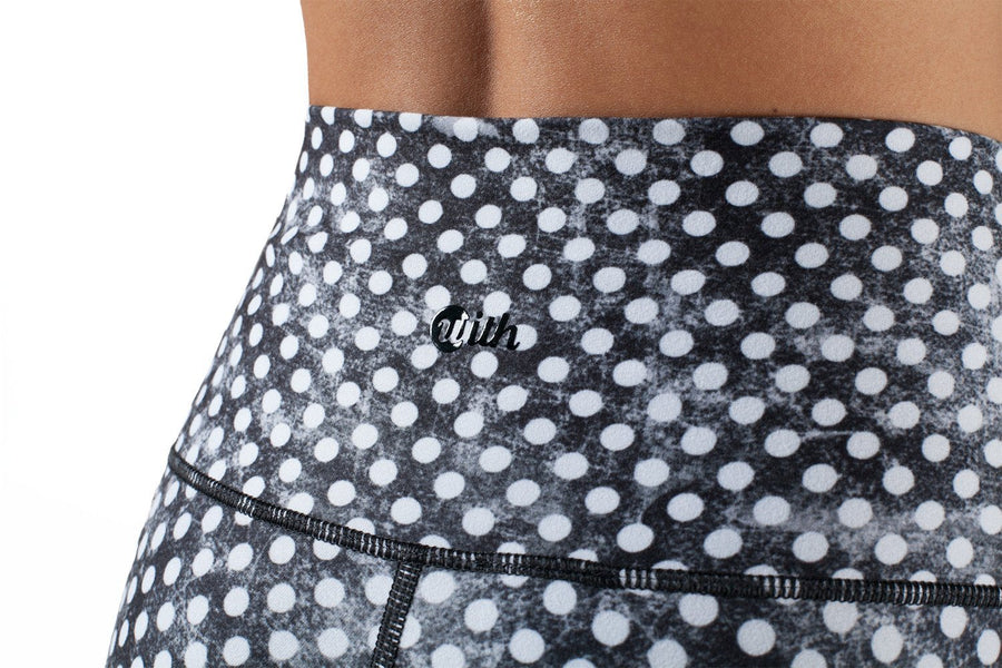 BLACK AND WHITE CLOUDY POLKA DOTS