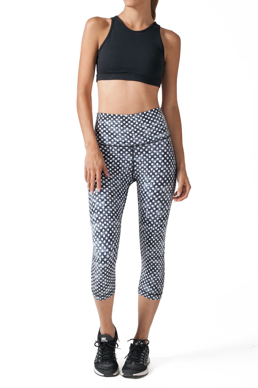 BLACK AND WHITE CLOUDY POLKA DOTS