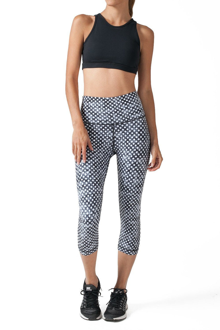 BLACK AND WHITE CLOUDY POLKA DOTS