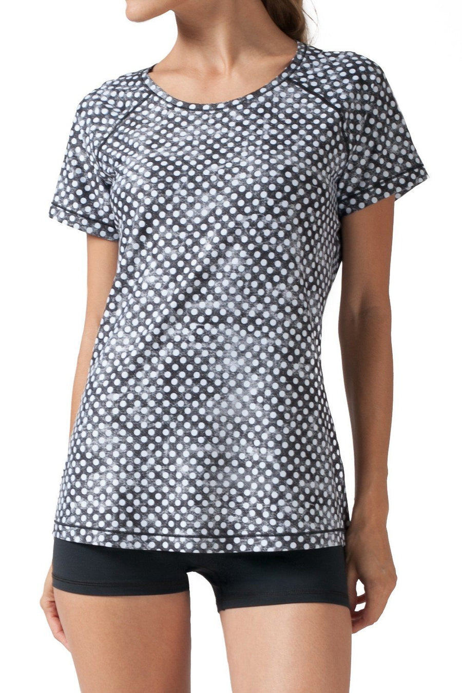 BLACK AND WHITE CLOUDY POLKA DOTS