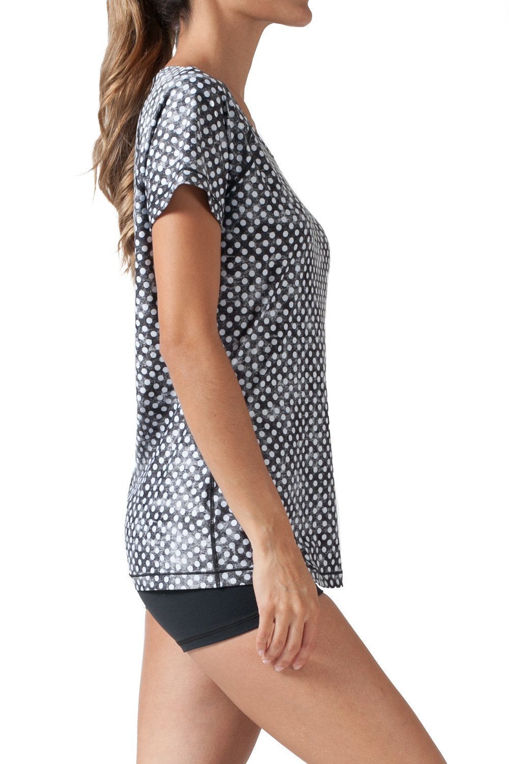 BLACK AND WHITE CLOUDY POLKA DOTS