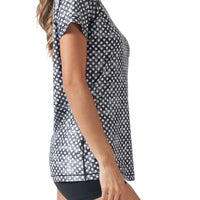 BLACK AND WHITE CLOUDY POLKA DOTS