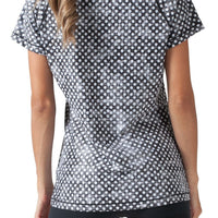 BLACK AND WHITE CLOUDY POLKA DOTS