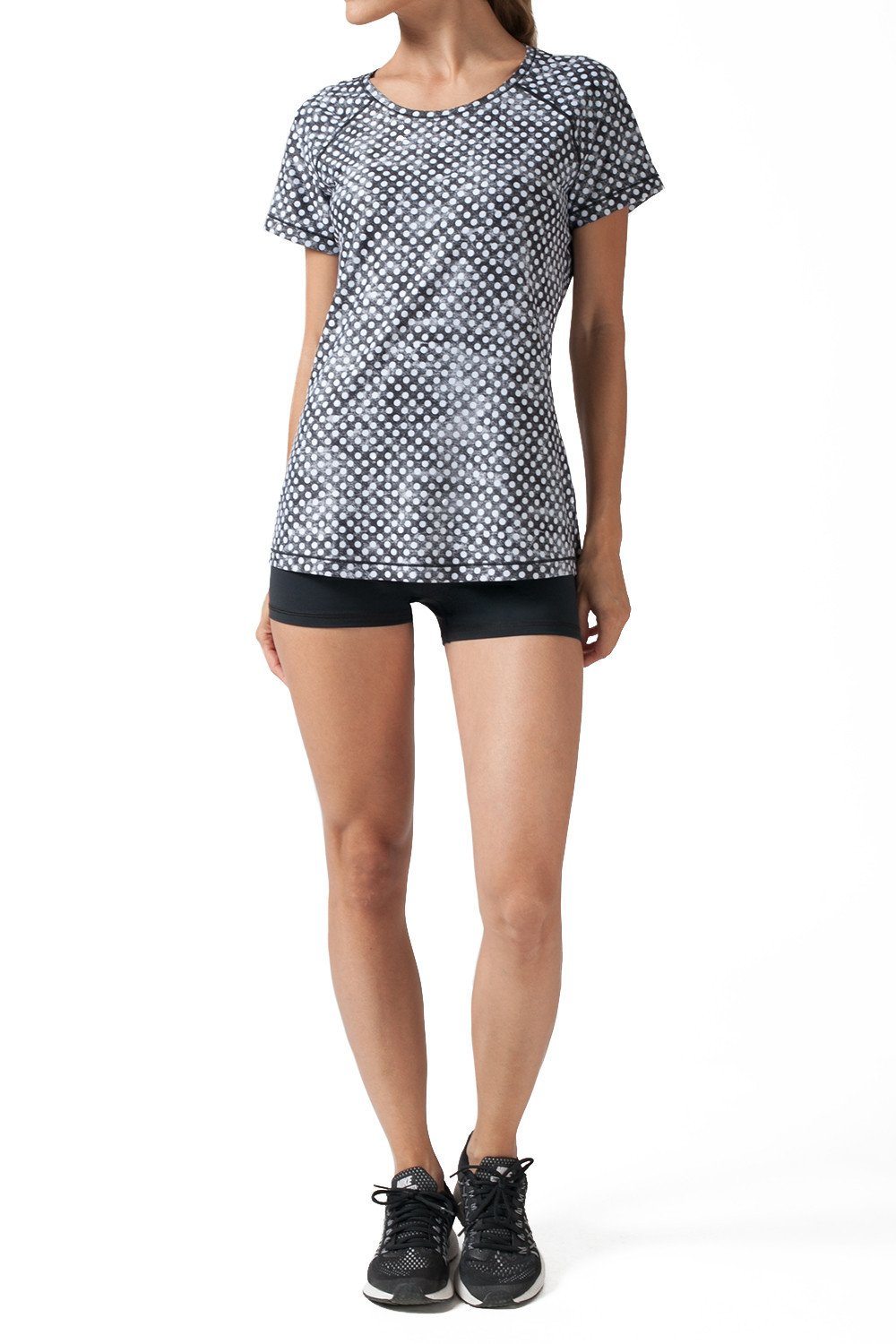 BLACK AND WHITE CLOUDY POLKA DOTS