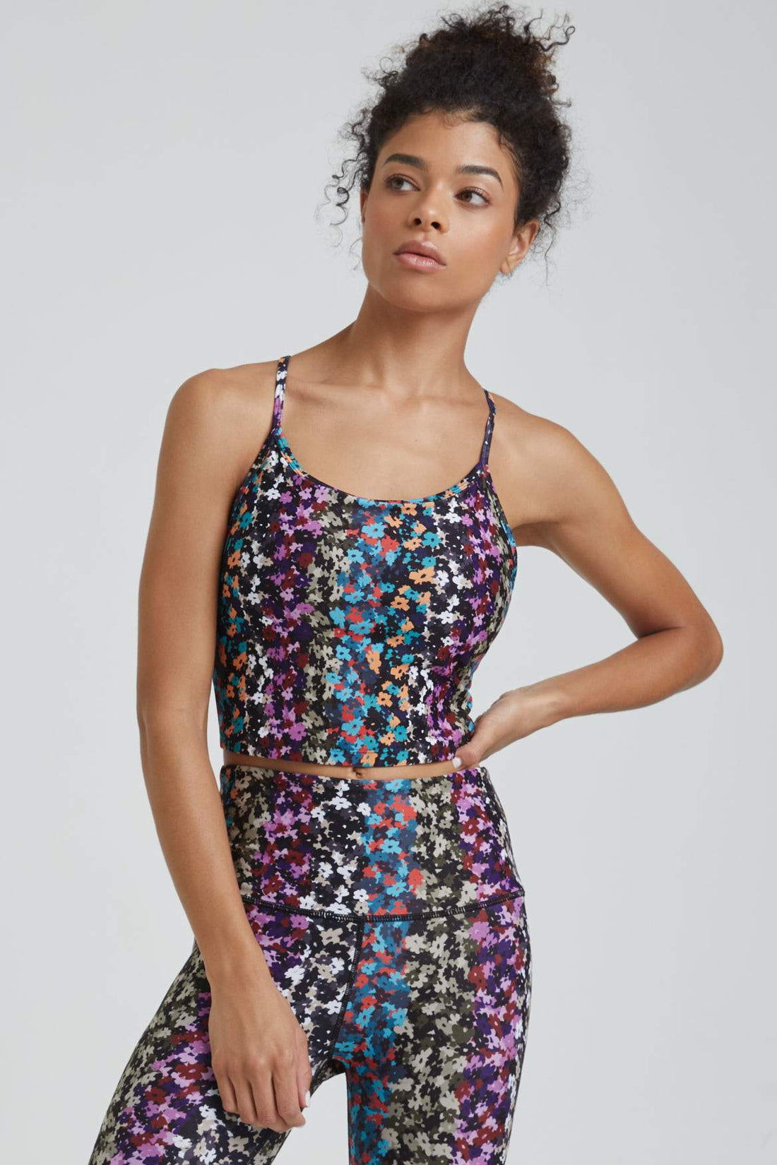 Avery Cropped Tank Multi Botanical