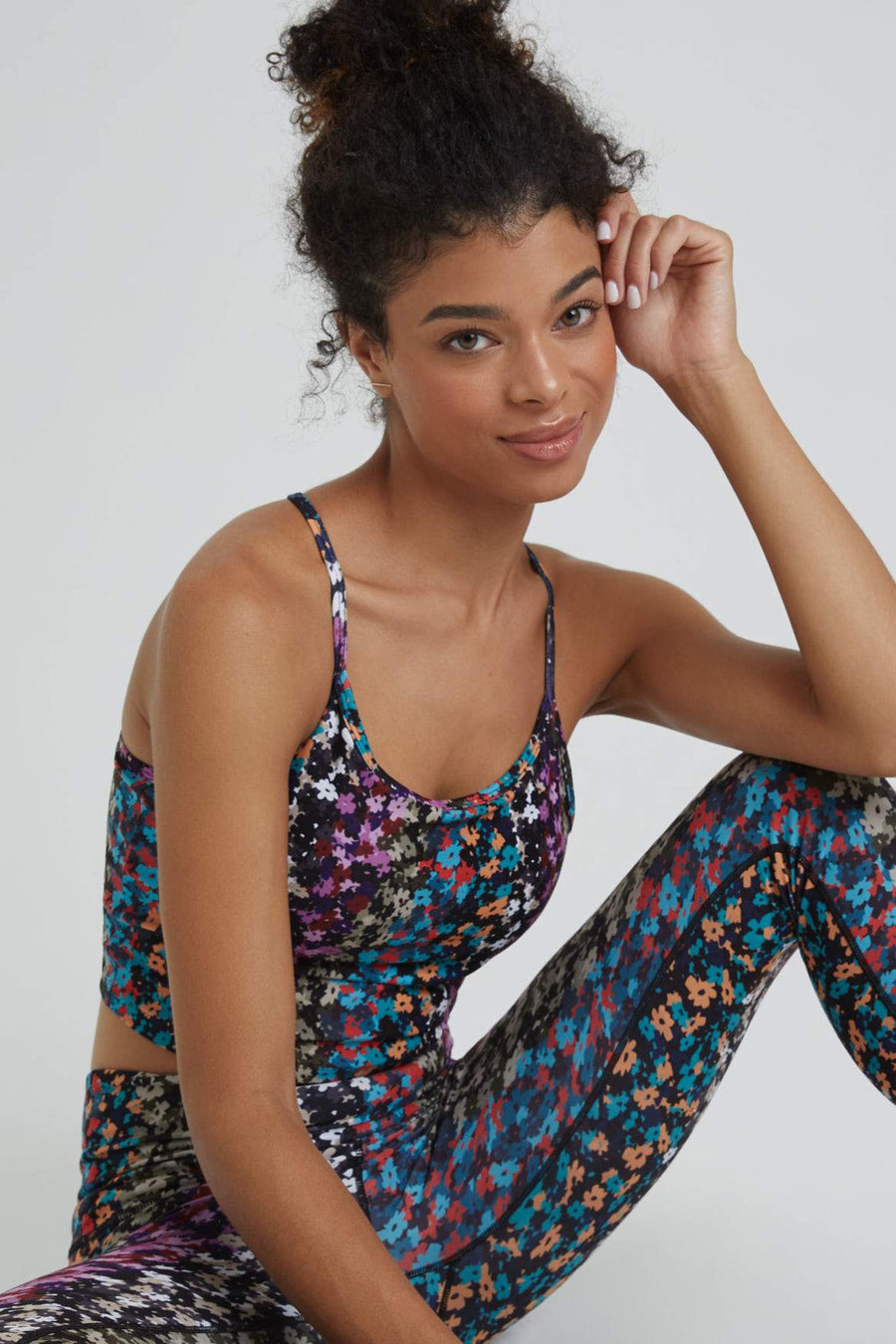 Avery Cropped Tank Multi Botanical