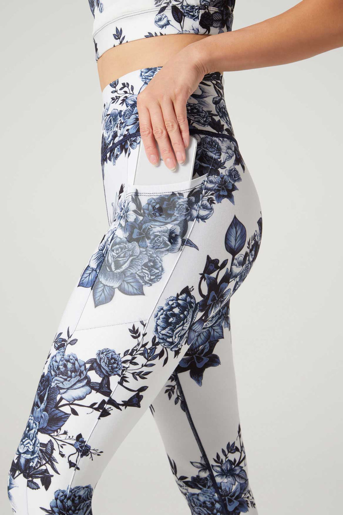 Nala High Waist Cropped Legging Porcelain